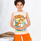 Boys’ Summer Pajama – Sleeveless – Dino Surfing – 10857