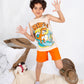 Boys’ Summer Pajama – Sleeveless – Dino Surfing – 10857
