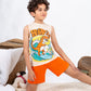 Boys’ Summer Pajama – Sleeveless – Dino Surfing – 10857