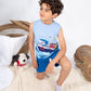 Boys’ Summer Pajama – Sleeveless – Blue – 10857