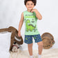 Boys’ Summer Pajama – Sleeveless – Dino – 10856