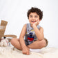 Boys’ Summer Pajama – Sleeveless – Gray – 10856