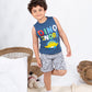 Boys’ Summer Pajama – Sleeveless – Dino blue – 10856