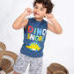 Boys’ Summer Pajama – Sleeveless – Dino blue – 10856