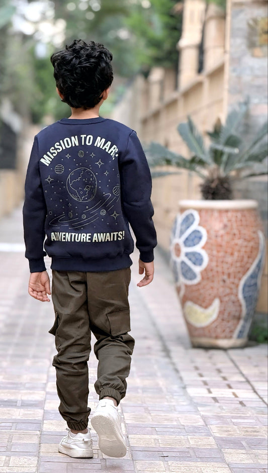 Boys’ Sweatshirt & Pants Winter Set – Mission to Mars  – 10848