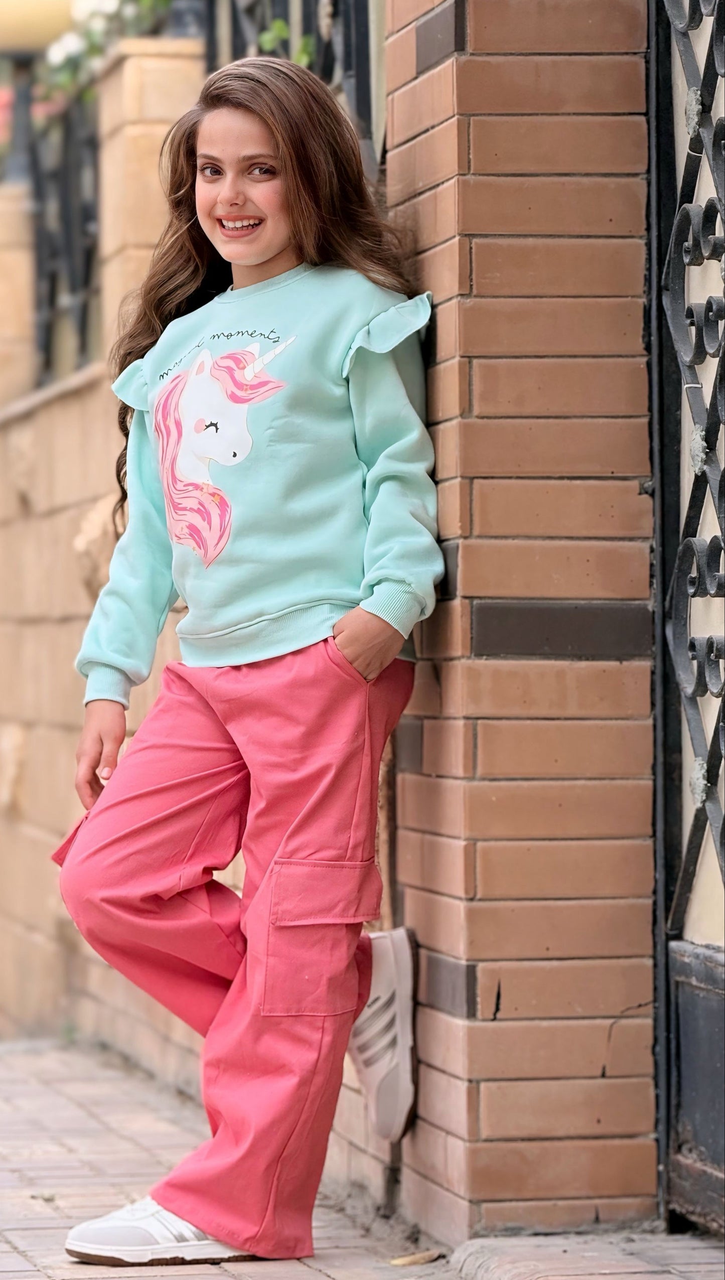 Girls’ Sweatshirt & Pants Winter Set – Unicorn Dream  – 10848