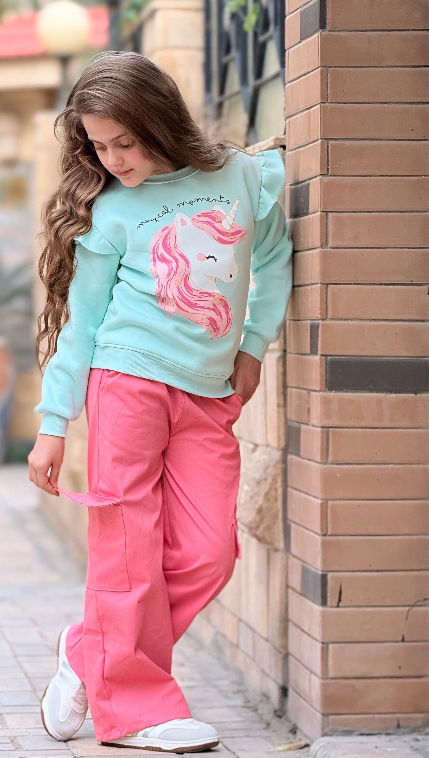 Girls’ Sweatshirt & Pants Winter Set – Unicorn Dream  – 10848