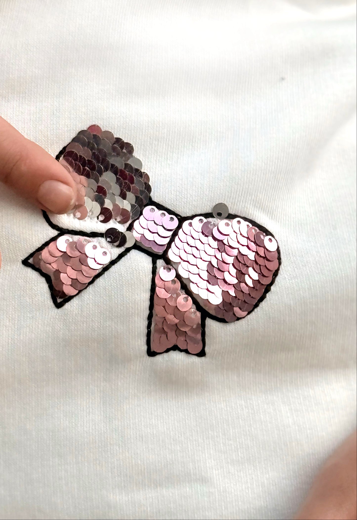 Girls’ Sweatshirt & Pants Winter Set – Flip Sequin Bows  – 10848