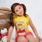 Girls’ Summer Pajama – Sleeveless – Kitten – 10856