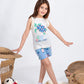 Girls’ Summer Pajama – Sleeveless – Turtle – 10856