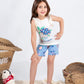Girls’ Summer Pajama – Sleeveless – Turtle – 10856