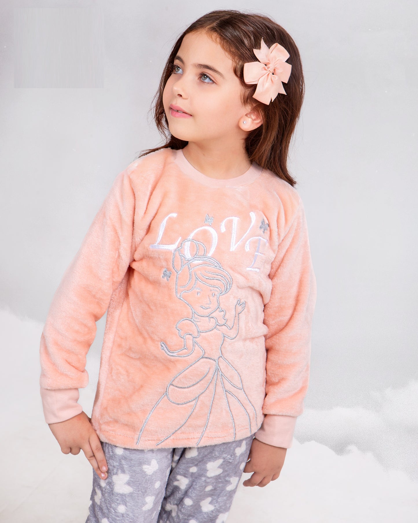 Girls’ Polar Pajama – Peach Love – 0010826