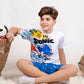 Boys’ Summer Pajama – Sonic – Shorts and Tee – 10851