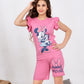 Girls’ Summer Pajama – Pink Minnie Mouse – Shorts and Ruffle Tee – 10851