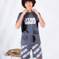 Boys’ Summer Cotton Pajama – Gray Star Wars – 10855