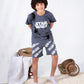 Boys’ Summer Cotton Pajama – Gray Star Wars – 10855