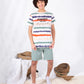 Boys’ Summer Cotton Pajama – Striped – 10855