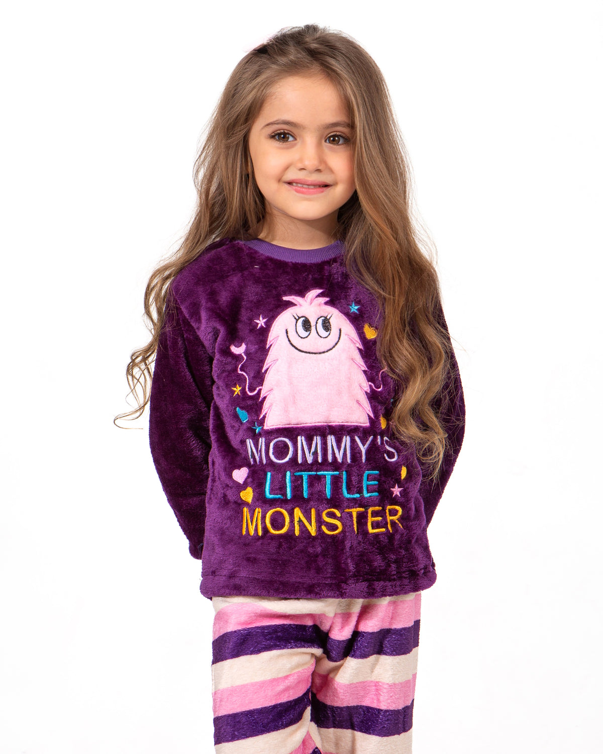 Girls' Polar Pajama – Purple – 10865