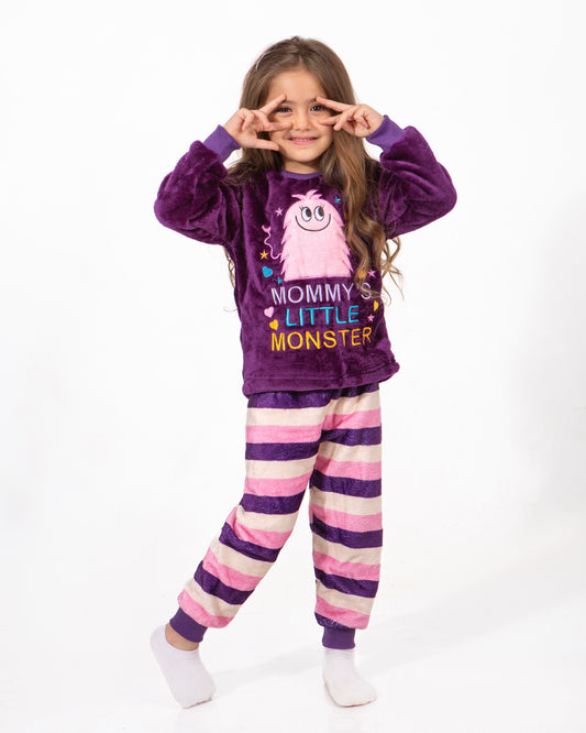 Girls' Polar Pajama – Purple – 10865