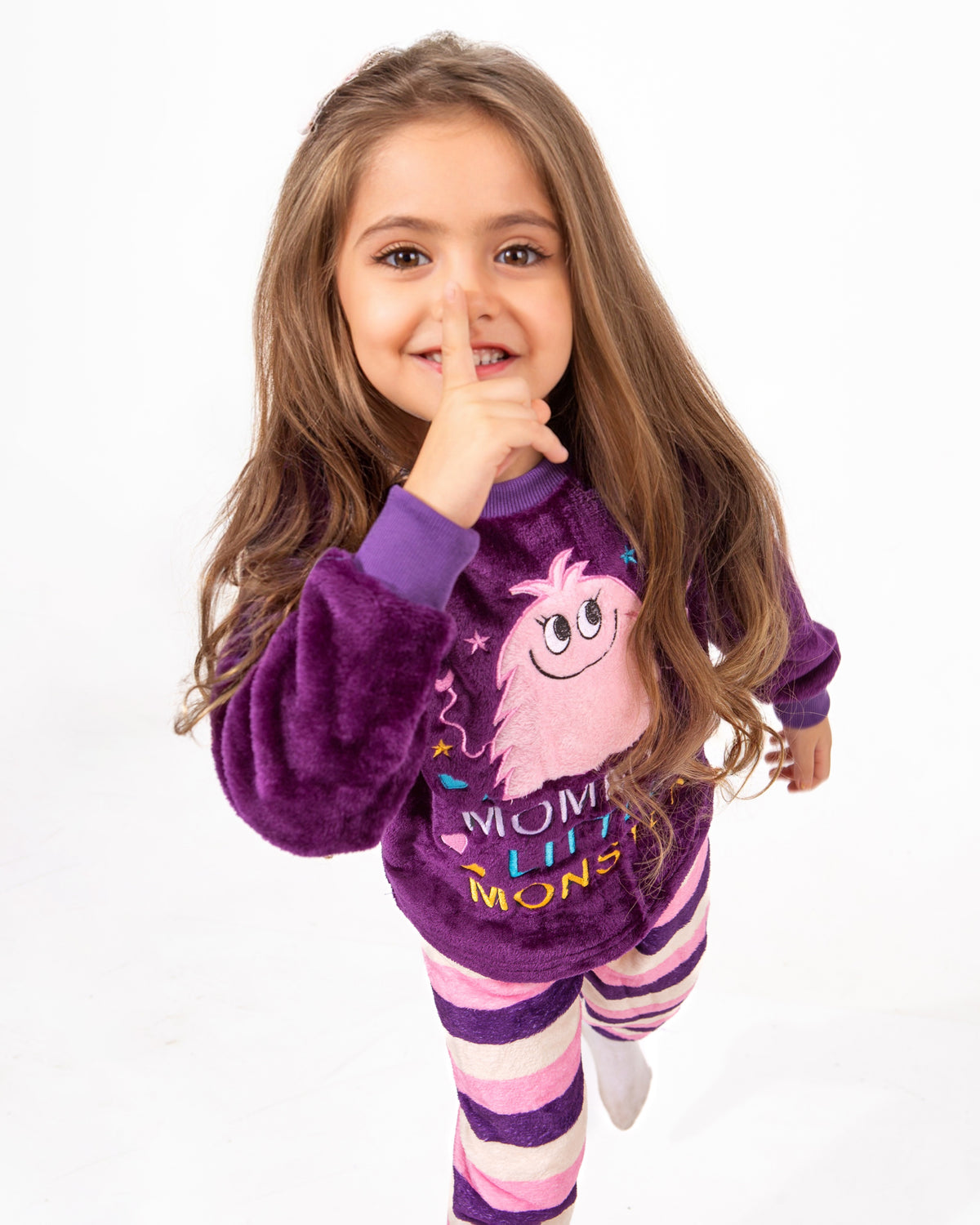 Girls' Polar Pajama – Purple – 10865