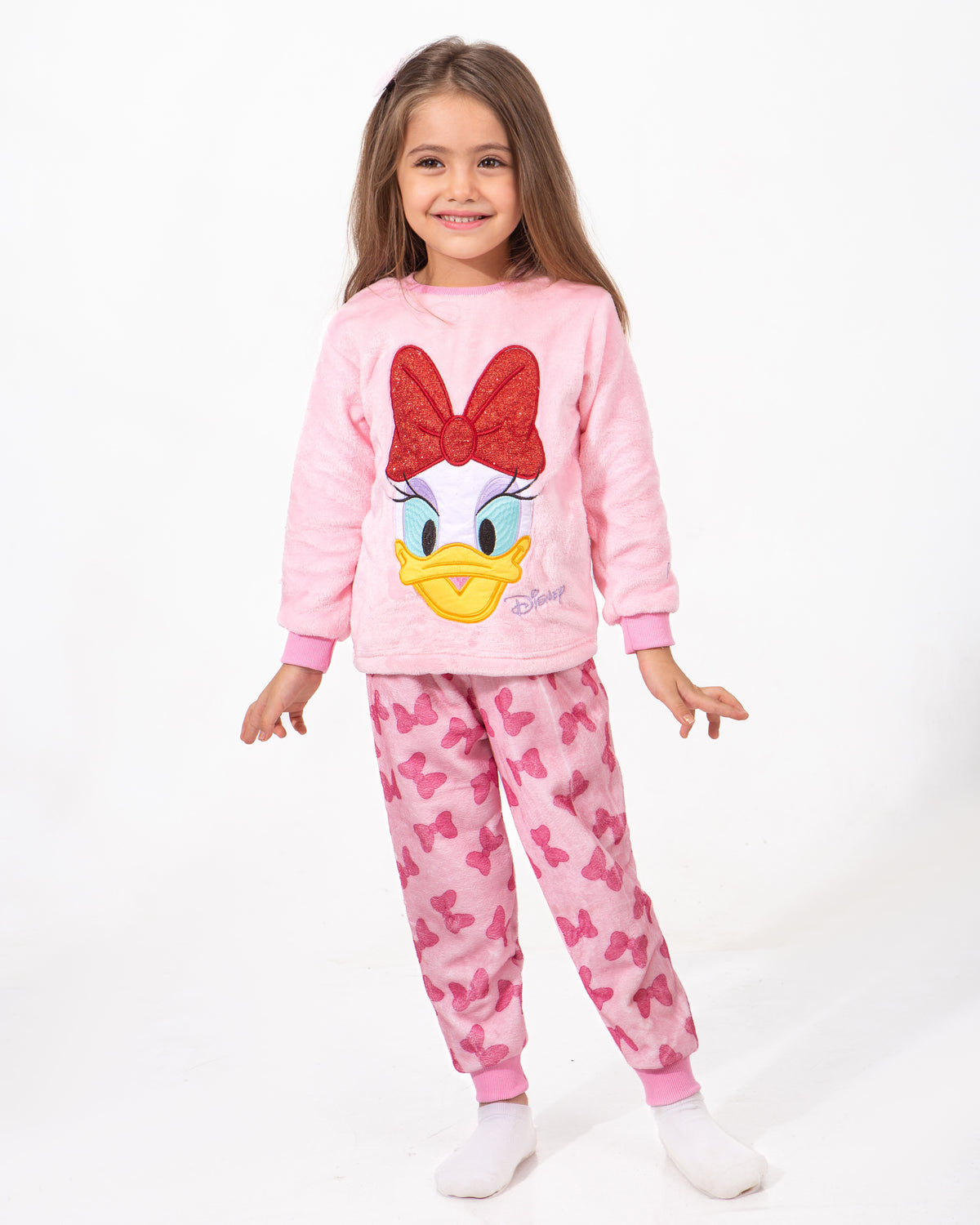 Girls' Polar Pajama – Pink Daisy – 10865