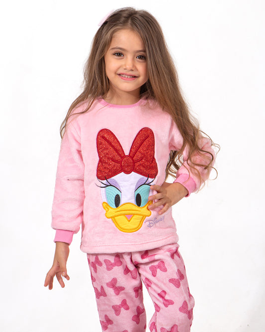 Girls' Polar Pajama – Pink Daisy – 10865
