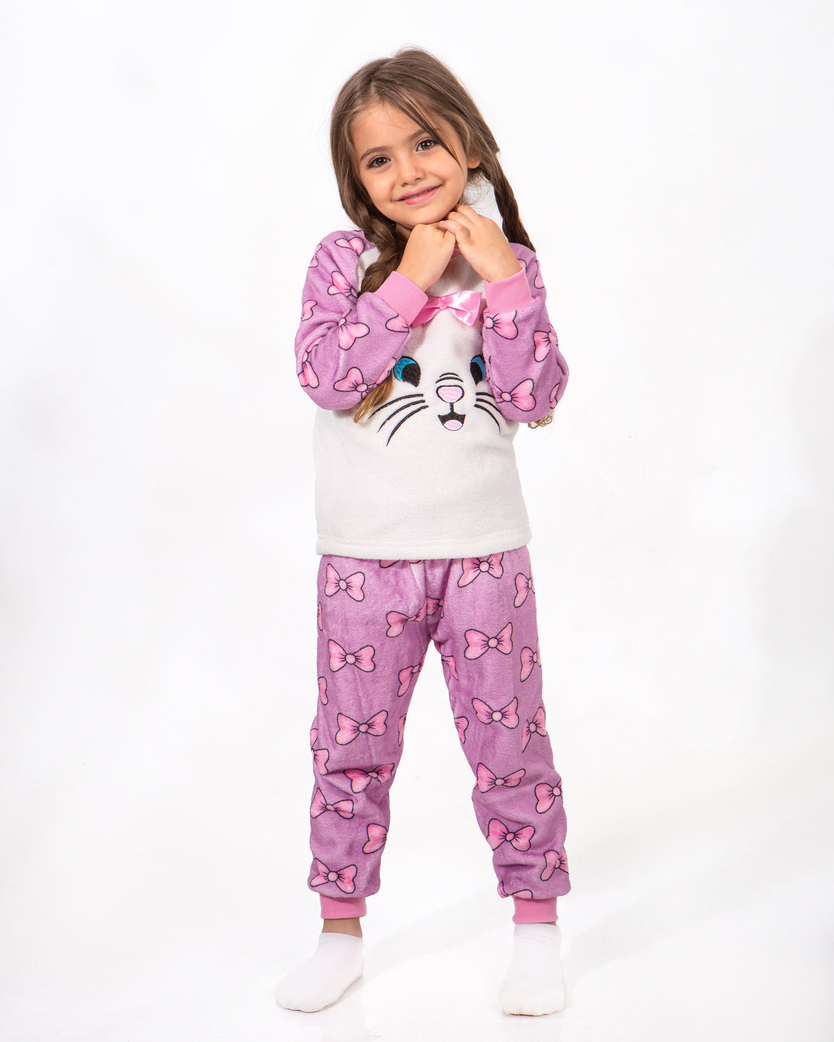 Girls' Polar Pajama – Kitty – 10865