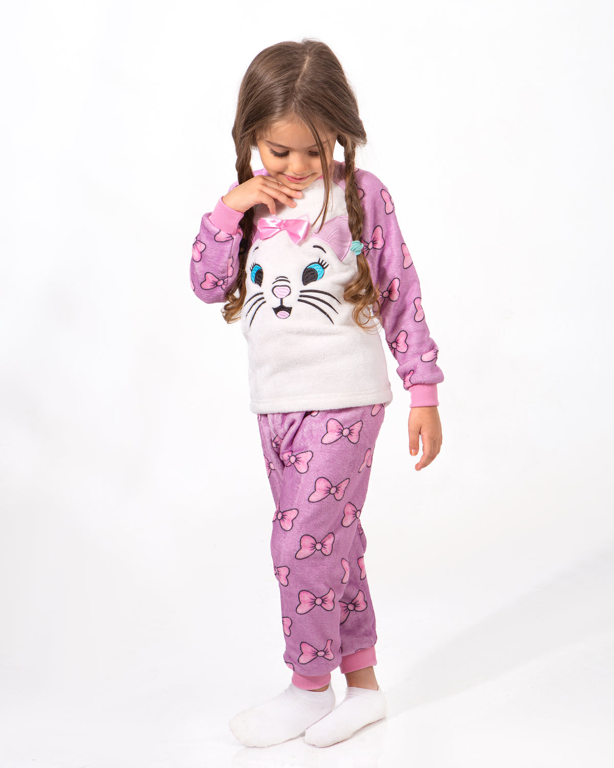 Girls' Polar Pajama – Kitty – 10865