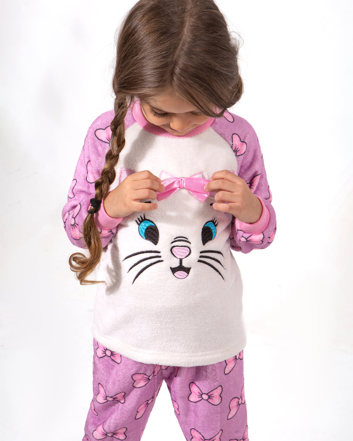 Girls' Polar Pajama – Kitty – 10865