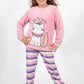 Girls' Polar Pajama – Purple Unicorn – 10828