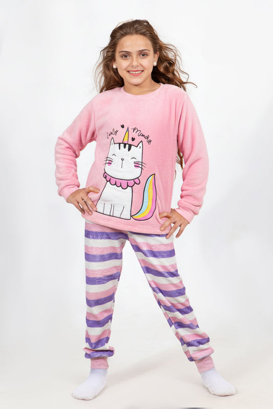 Girls' Polar Pajama – Purple Unicorn – 10828