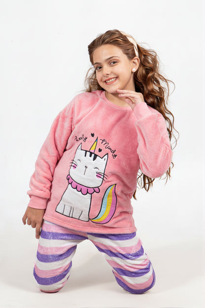 Girls' Polar Pajama – Purple Unicorn – 10828
