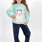 Girls' Polar Pajama – Mint Llama (Hi!) – 10828