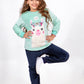 Girls' Polar Pajama – Mint Llama (Hi!) – 10828