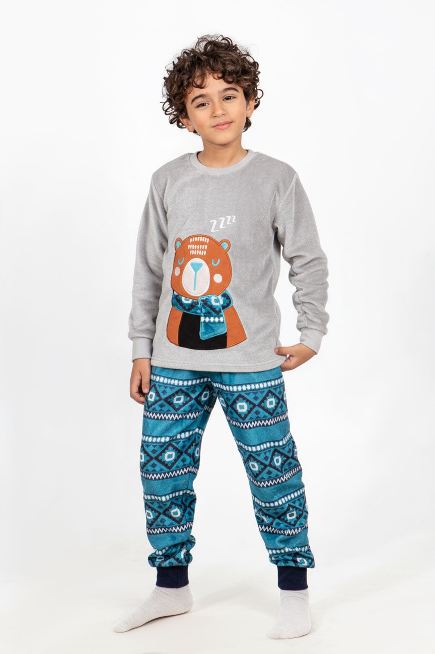 Boys' Polar Pajama – 3D Bear – 10828