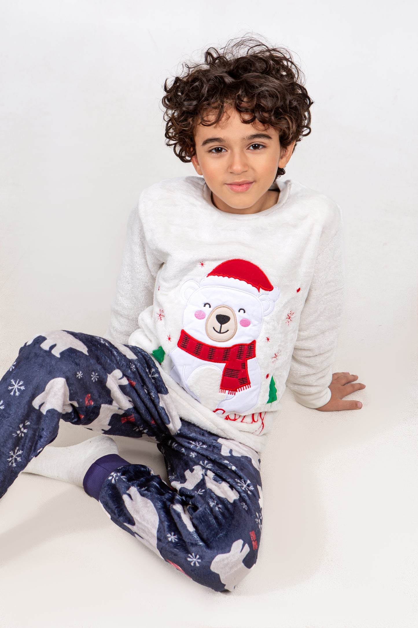 Kids' Christmas Polar Pajama – Stay Cozy Polar Bear – 10835