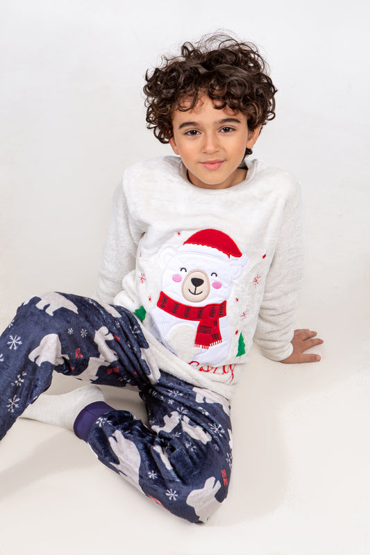 Kids' Christmas Polar Pajama – Stay Cozy Polar Bear – 10835