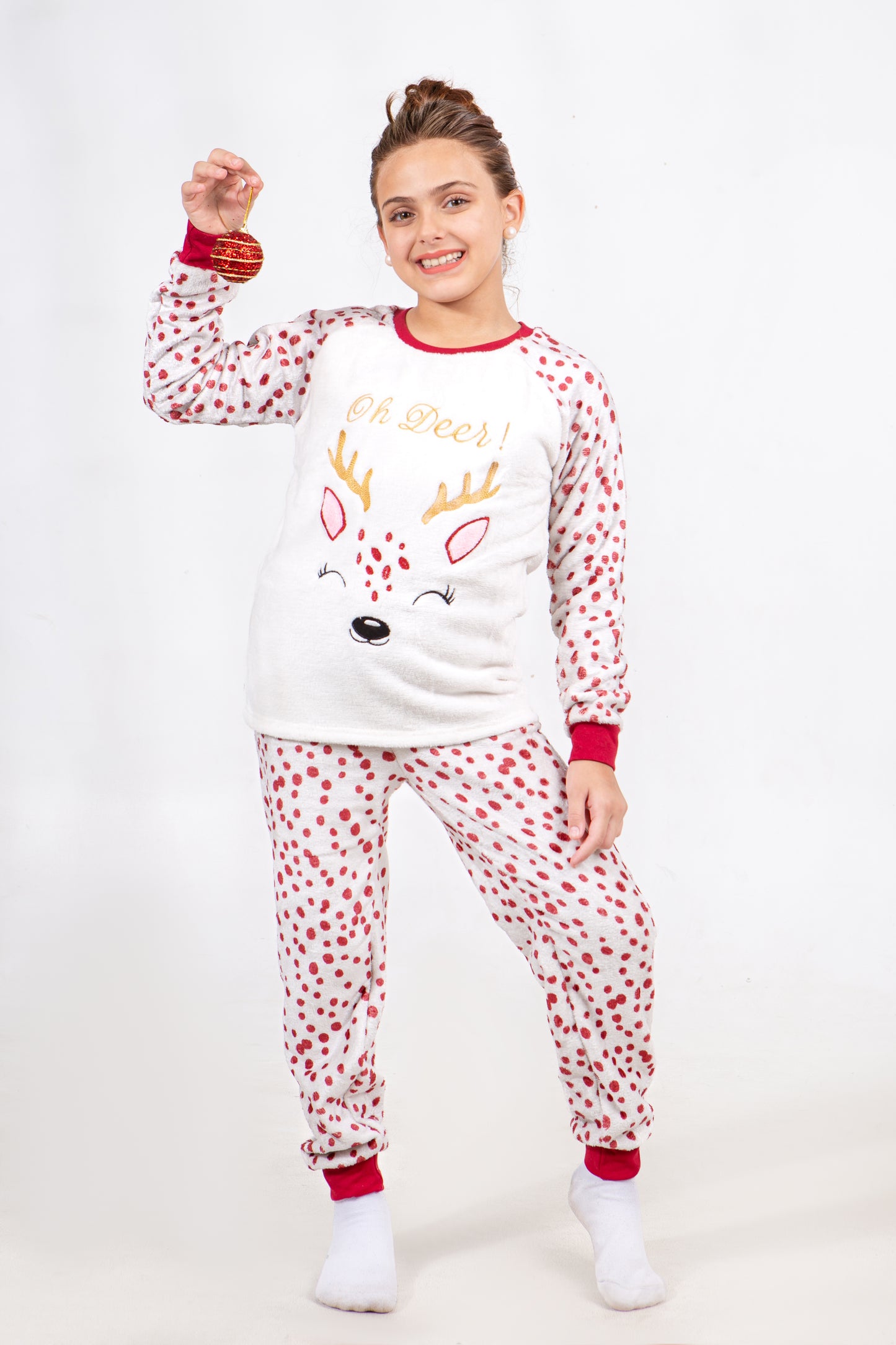 Kids' Christmas Polar Pajama – Oh Deer Reindeer – 10835