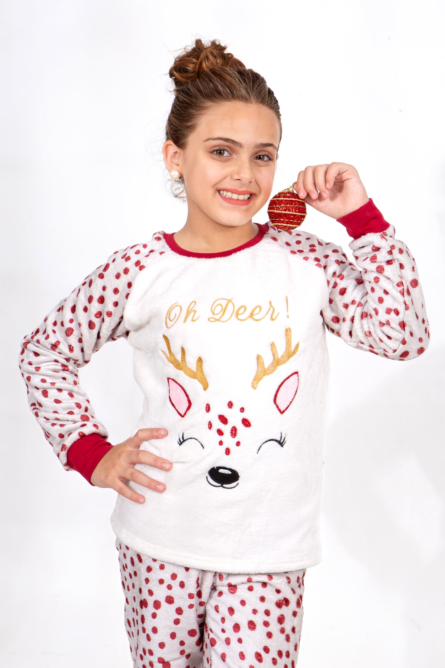 Kids' Christmas Polar Pajama – Oh Deer Reindeer – 10835