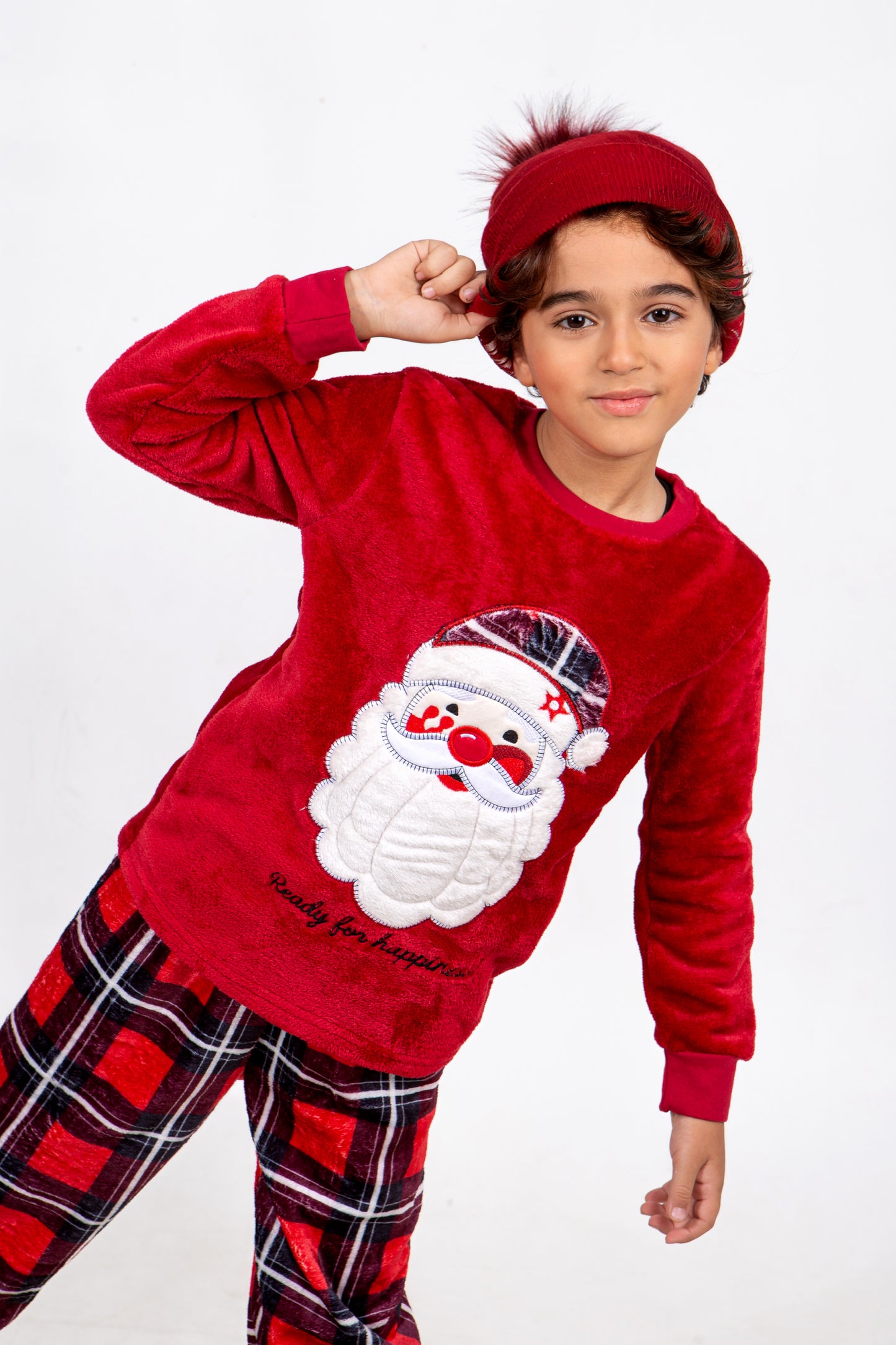 Kids' Christmas Polar Pajama – Santa Claus Red – 10835