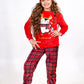 Kids' Christmas Polar Pajama – Red Penguin – 10835