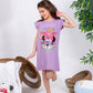 Girls' Minnie Mouse Summer Nightdress – Premium Full Lycra Cotton – 10853