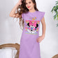 Girls' Minnie Mouse Summer Nightdress – Premium Full Lycra Cotton – 10853