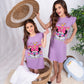 Girls' Minnie Mouse Summer Nightdress – Premium Full Lycra Cotton – 10853
