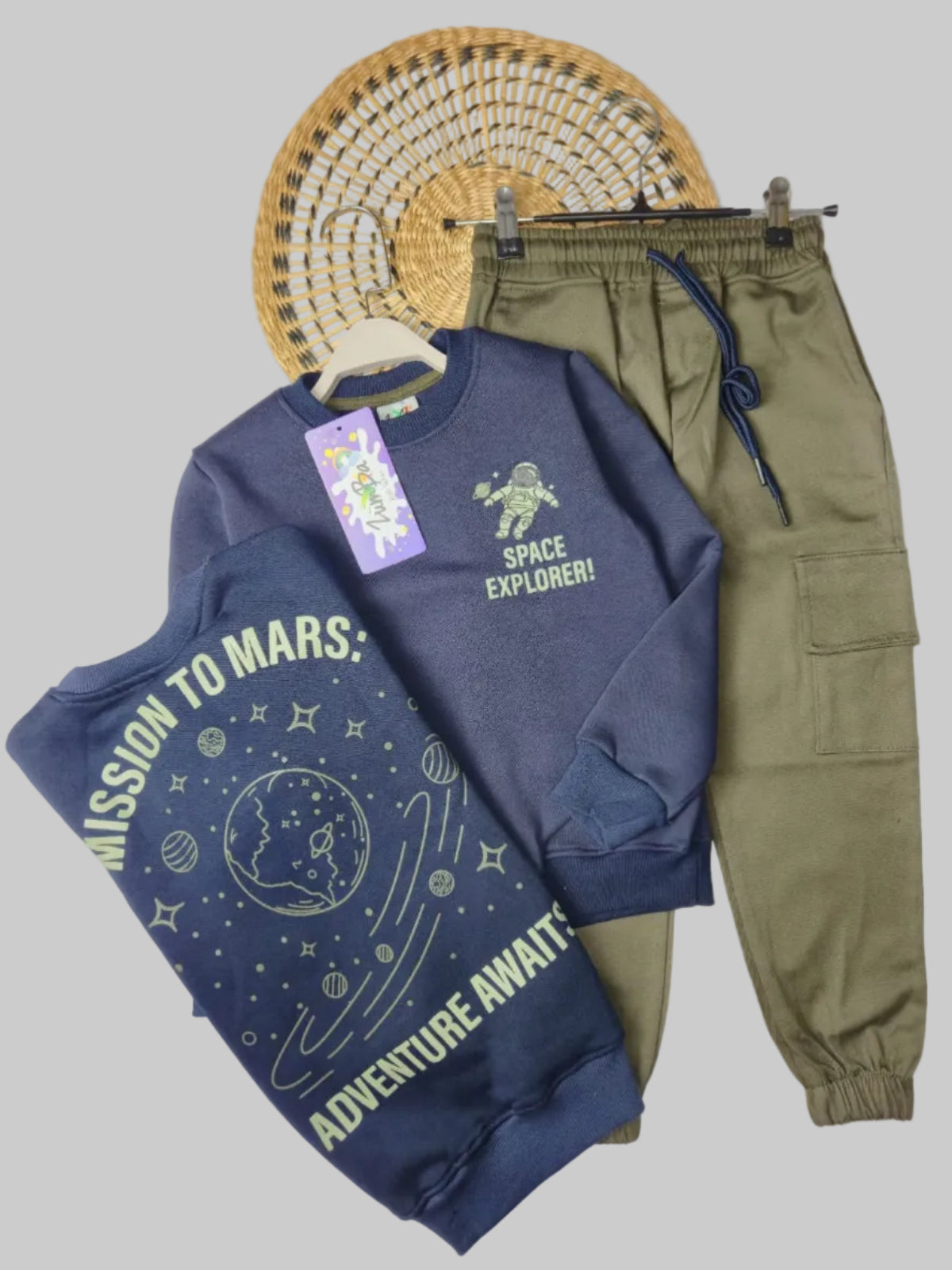Boys’ Sweatshirt & Pants Winter Set – Mission to Mars  – 10848