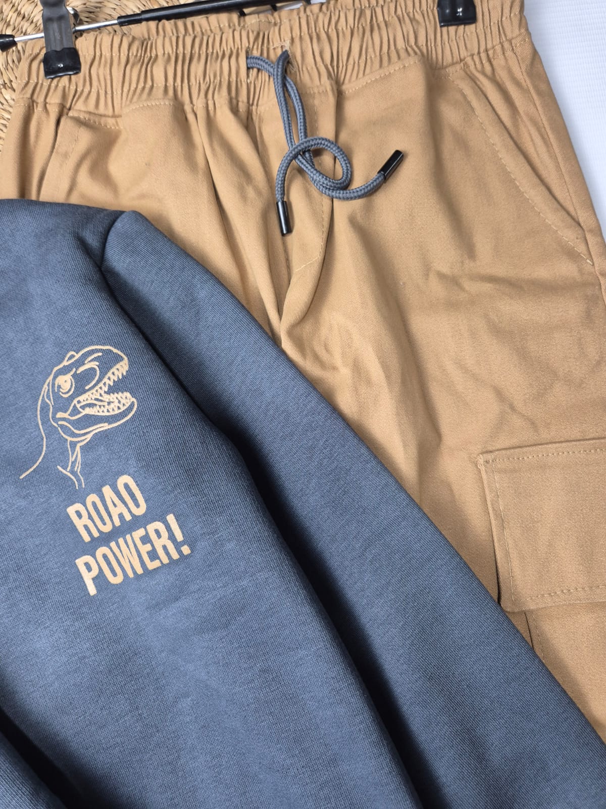 Boys’ Sweatshirt & Pants Winter Set – Dino Roar Power  – 10848