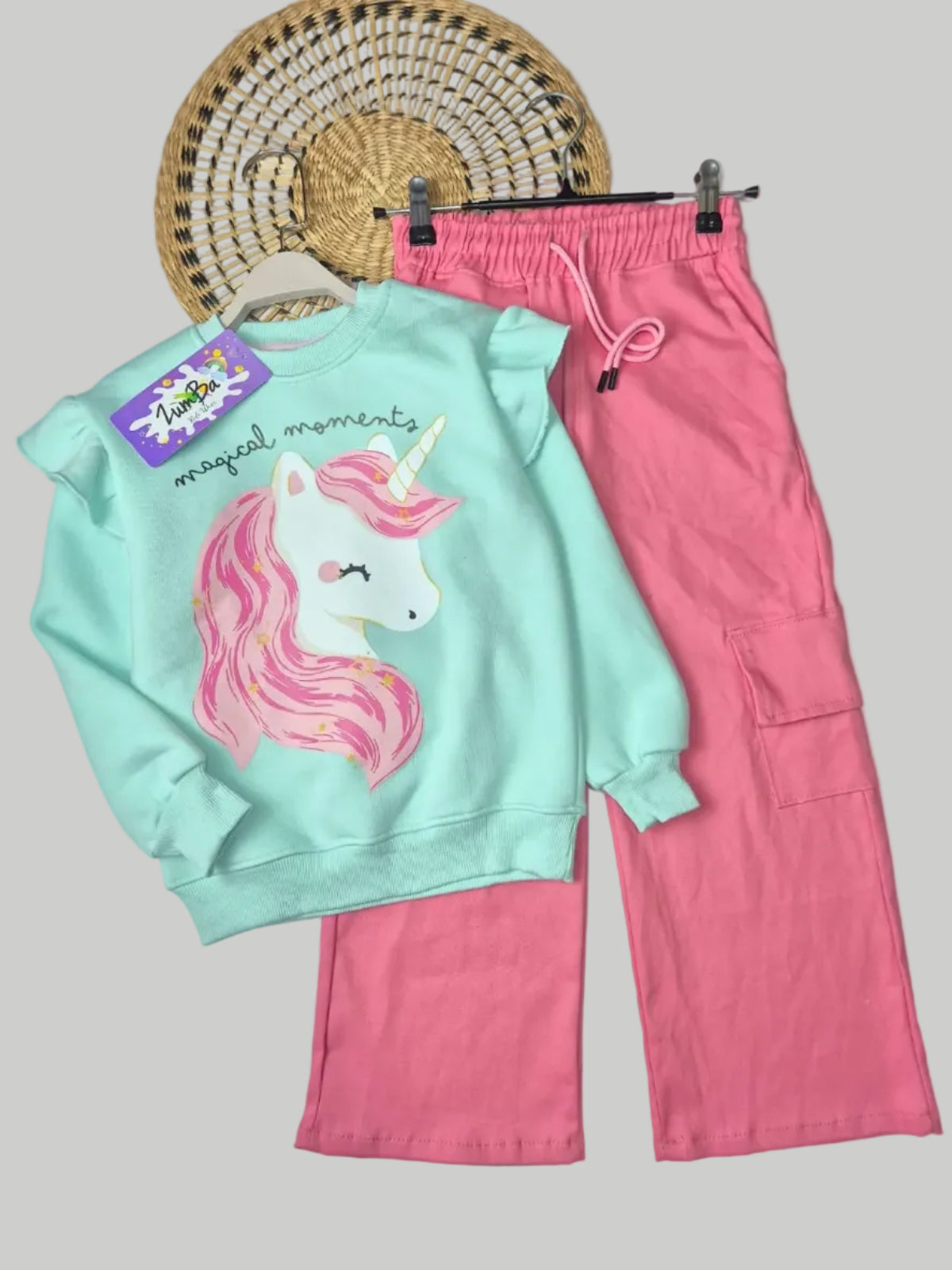 Girls’ Sweatshirt & Pants Winter Set – Unicorn Dream  – 10848