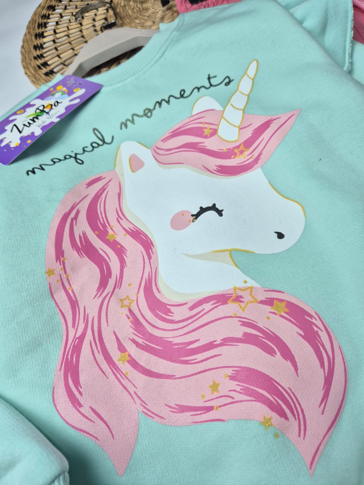 Girls’ Sweatshirt & Pants Winter Set – Unicorn Dream  – 10848