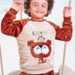 Boys’ Cheerful Pup Embroidered Polar Pajama – 10733