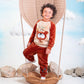 Boys’ Cheerful Pup Embroidered Polar Pajama – 10733